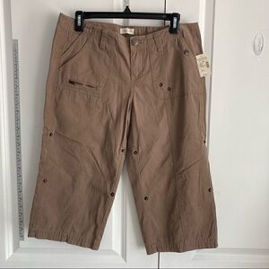 NWT MAURICES BROWN CAPRI 9/10